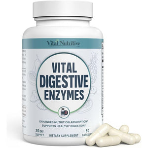 Vital Digestive Enzymes with Makzyme-Pro™ – Advanced Probiotic Complex for Digestive Support, Gut Health, Nutrient Absorption & Energy