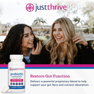 Just Thrive Probiotic & Antioxidant Supplement - Gluten Free, 30 Caps