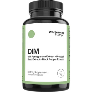DIM Supplement plus Pomegranate, Broccoli and Black Pepper - Hormone and Estrogen Balance Supplement 60 Capsules