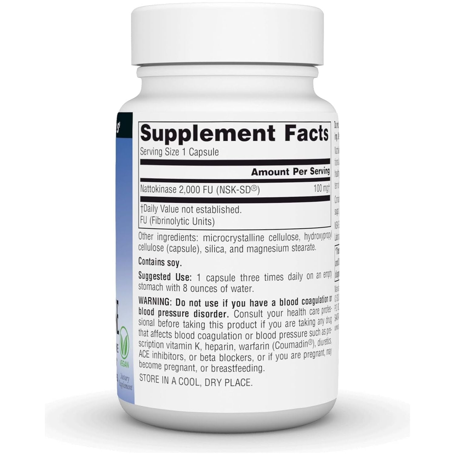 Source Naturals NSK-SD Nattokinase, Systemic Enzyme for Healthy Circulation* 100Mg - 60 Vegan Capsules