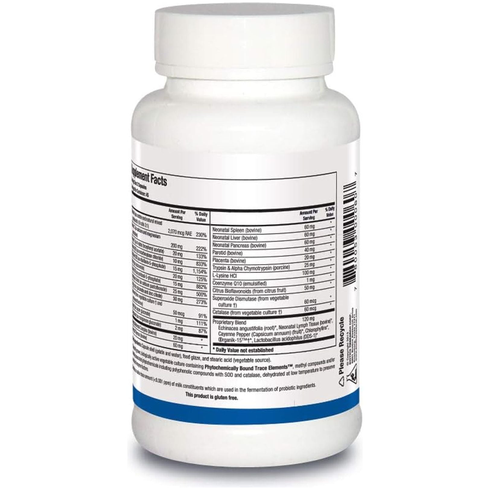 Biotics Research Bio Immunozyme Forte Multivitamin/Mineral to Support Normal, Healthy Immune Function 90 Capsules