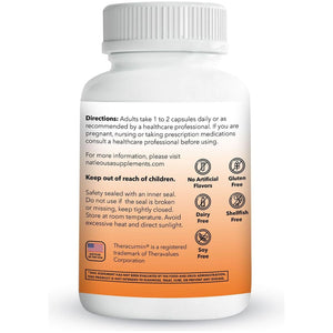 Theracurmin Turmeric Curcumin Supplement for Enhanced Joint Support, 60 Capsules (Herbal Turmeric)