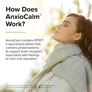 Terry Naturally Anxiocalm - Fast-Acting, Non-Drowsy, Non-Addictive Formula - 37 Servings