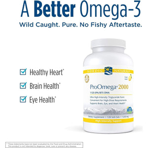 Nordic Naturals Proomega 2000, Lemon Flavor - 2150 Mg Omega-3 - 60 Servings