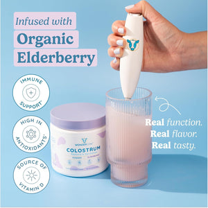 WONDERCOW Colostrum Supplement Powder for Gut Health, Immune Support, Muscle Recovery & Wellness 60 Servings