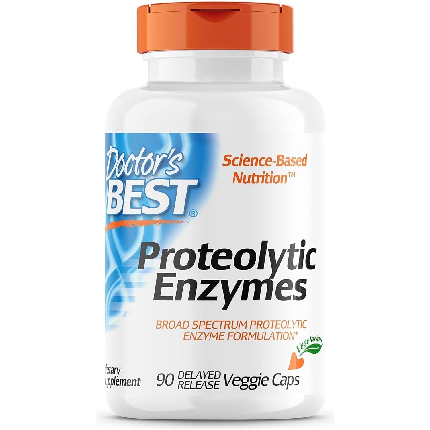 Doctor'S Best Proteolytic Enzymes, Digestion, Muscle, Joint, Non-Gmo, Gluten Free, Vegetarian, 90 Veggie Caps