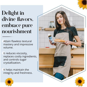 Fast Easy Bread Pure Sunflower Lecithin Liquid Food Grade for Baking and Cooking - Suppviv