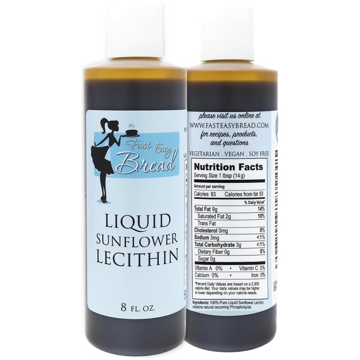 Fast Easy Bread Pure Sunflower Lecithin Liquid Food Grade for Baking and Cooking - Suppviv