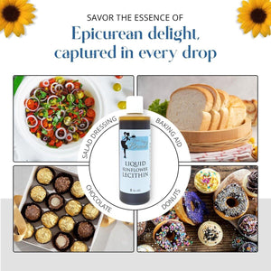 Fast Easy Bread Pure Sunflower Lecithin Liquid Food Grade for Baking and Cooking.