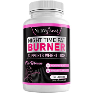 Fat Burners for Women Weight Loss - Night Time Fat Burner 60 Capsules - Suppviv