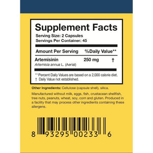 Researched Nutritionals Artemisinin Solo for Immune Support Supplement 250Mg (90 Capsules)