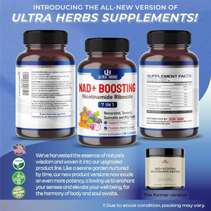 NAD+ Supplement - Support Cellular Energy, Longevity, Healthy Aging *USA Made & Tested* (90 Count)