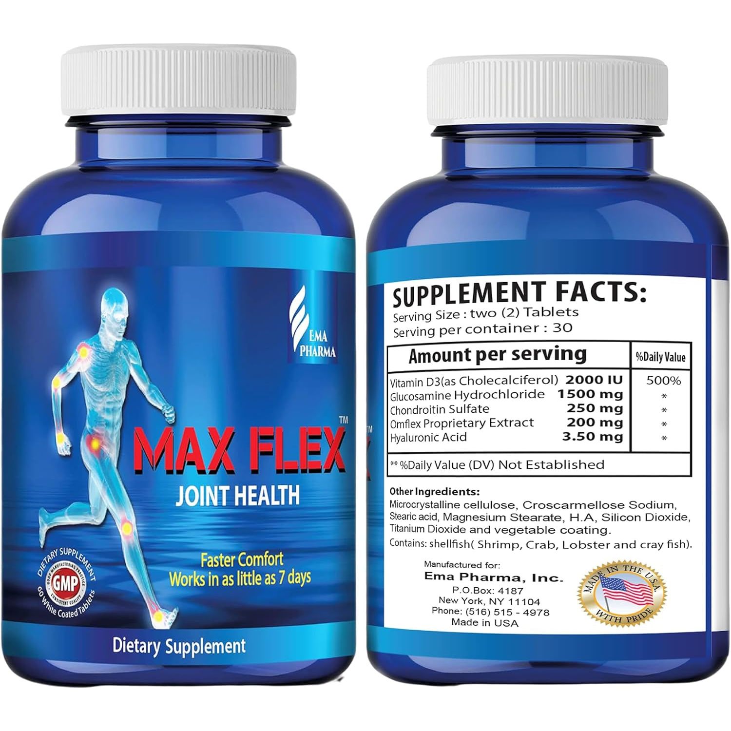 MAX FLEX UC-II, Collagen Supplement for Joint Health – Advanced Joint Support Supplement 60 Tablets/30 Servings