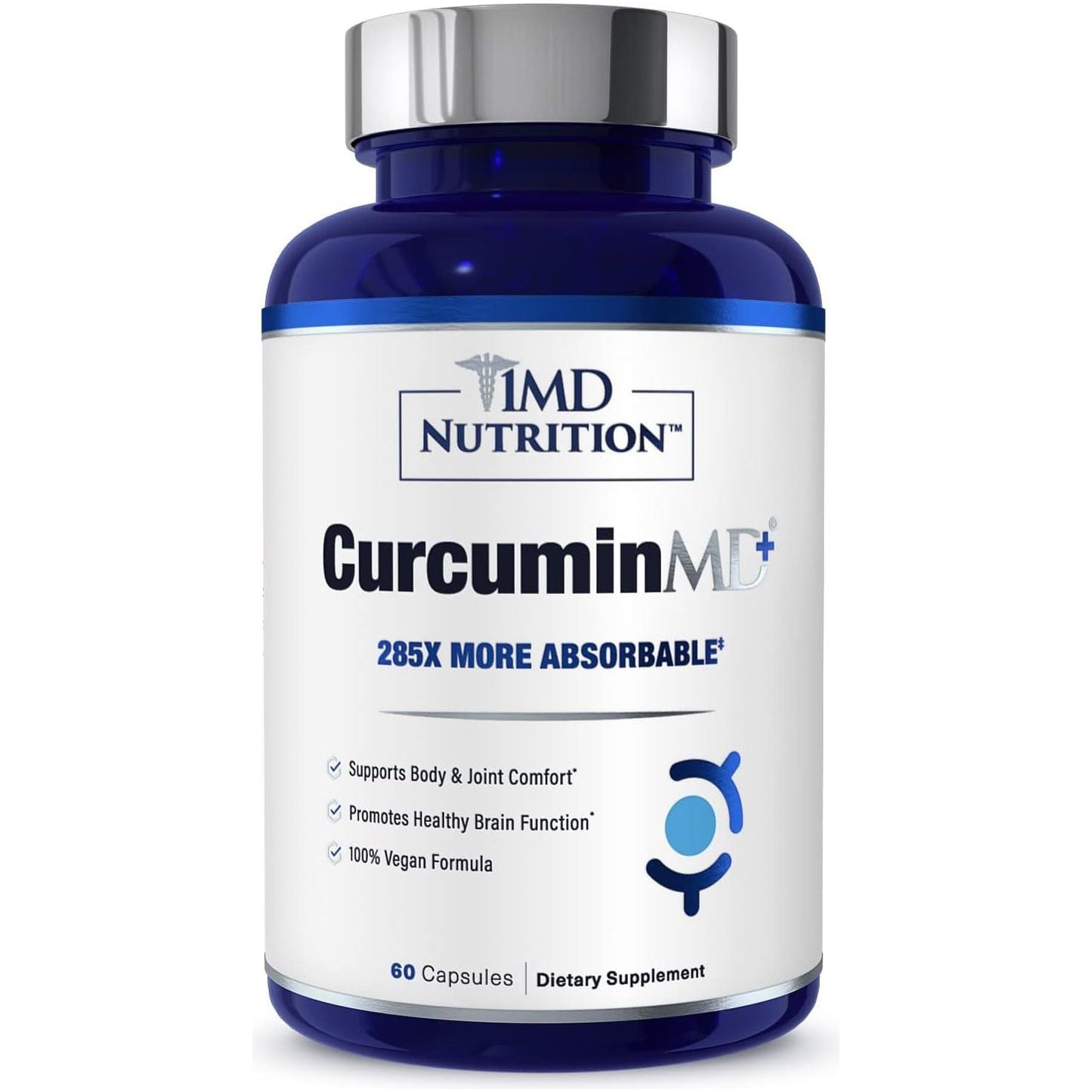 1MD Nutrition Curcuminmd plus - Joint Stiffness, Muscle Recovery, and Mood Support | 60 Capsules