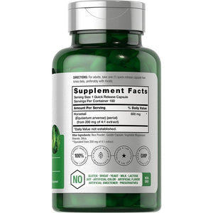 Horbäach Horsetail Herb Capsules 800Mg | 180 Count