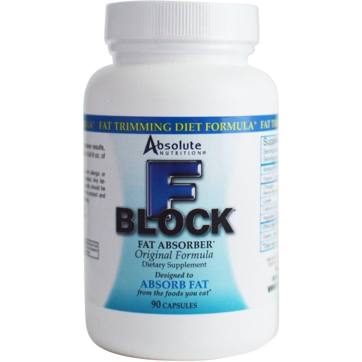Fblock Xtra Fat Absorber, Diet Formula, 90 Capsules - Suppviv
