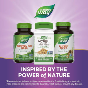 Nature'S Way Myrrh Gum Tree Resin, Traditional Digestive Support*, 1,100Mg per Serving, 100 Capsules