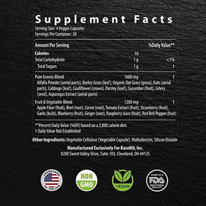 Karamd Pure Nature | Greens, Fruits & Vegetables Whole Food Supplement (30 Servings)