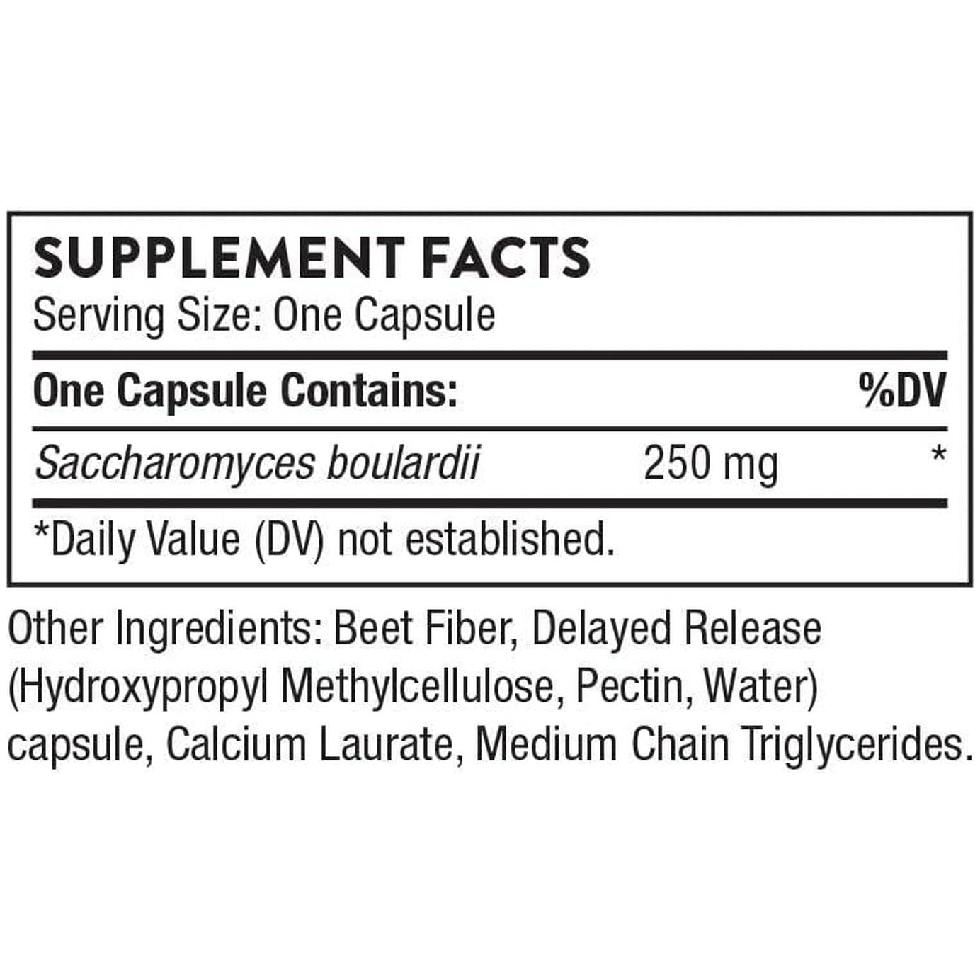 THORNE Sacro-B Probiotic - Support Gut Health, Immune Function & Constipation Relief Probiotics 60 Capsules