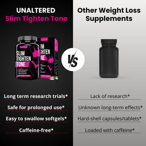 UNALTERED Belly Fat Burner for Women - Slim Waist, Lose Stomach Fat, Reduce Bloating 90 Capsules