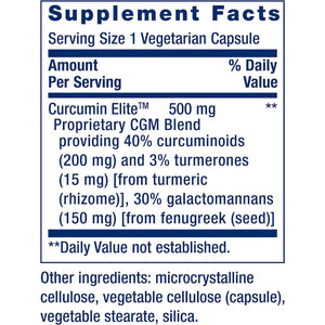 Life Extension Curcumin Elite Turmeric Extract, Promotes a Healthy Inflammatory Response, Immune & Heart Health, 60 Capsules