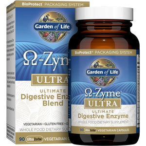 Garden of Life 21 Powerful Digestive Enzymes - Gluten-Free, Vegetarian, 90 Capsules