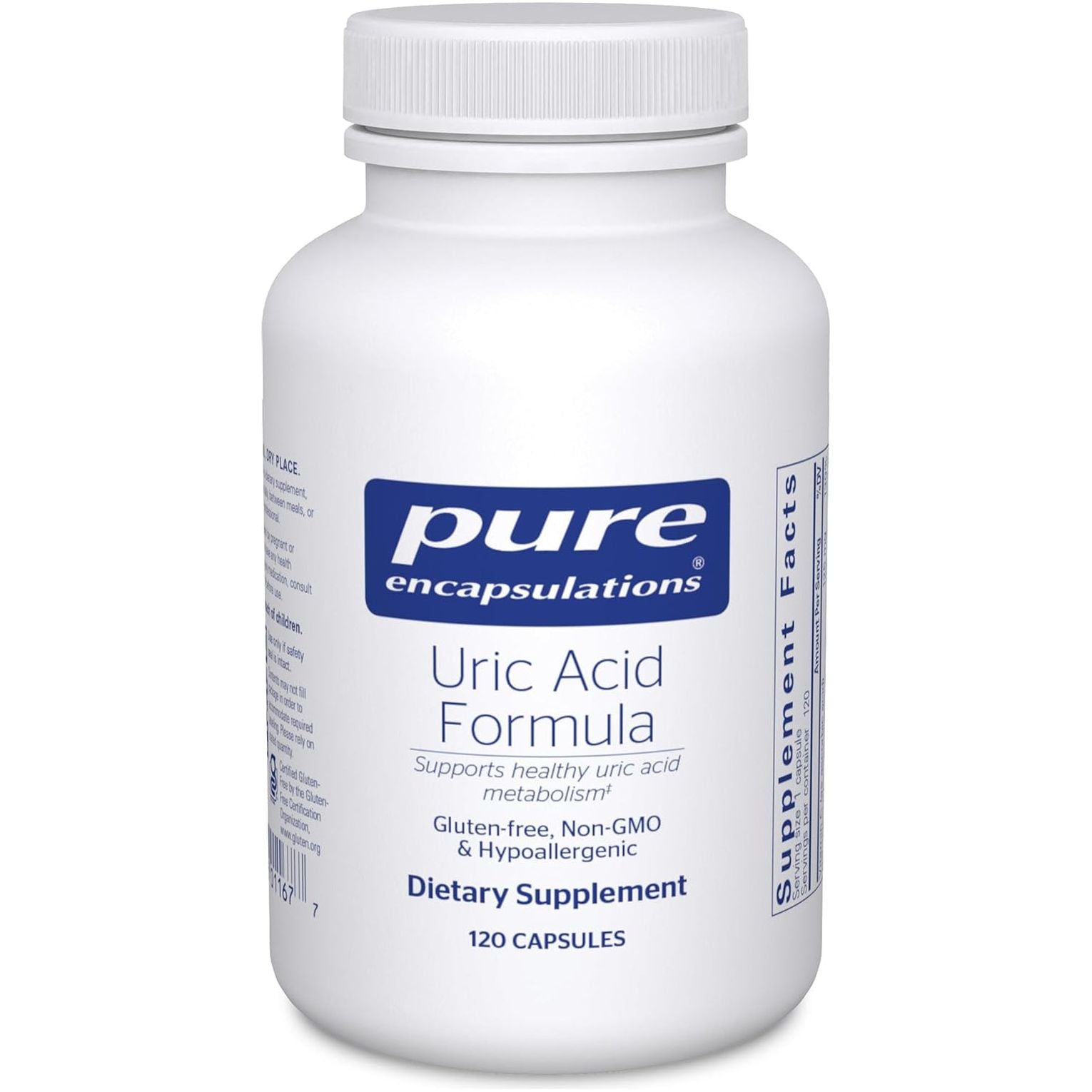 Pure Encapsulations - Uric Acid Formula to Support Healthy Uric Acid Metabolism - 120 Capsules
