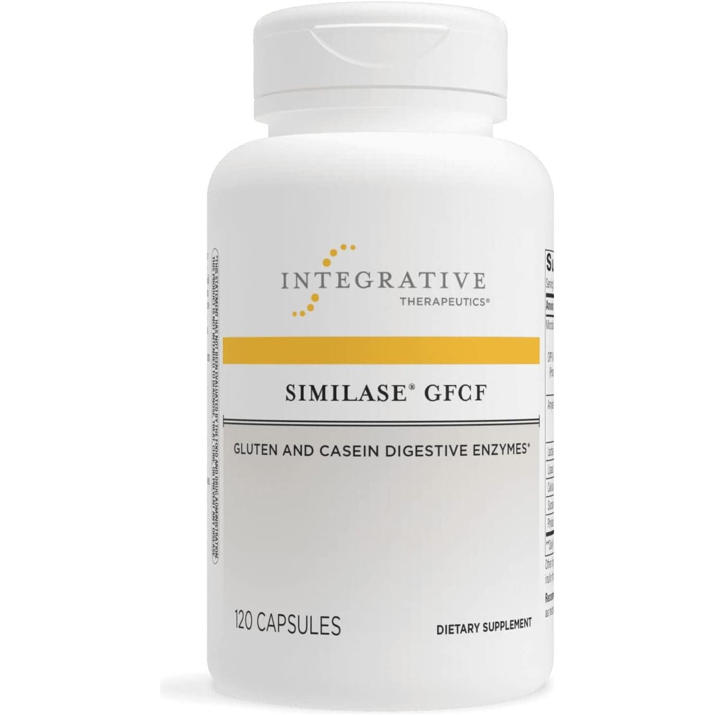 Integrative Therapeutics Similase GFCF - Digestive Enzyme Supplement for Occasional Gas & Bloating* -120 Vegan Capsules