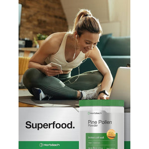 Horbäach Pine Pollen Powder | 6 Ounce | Nature'S Superfood
