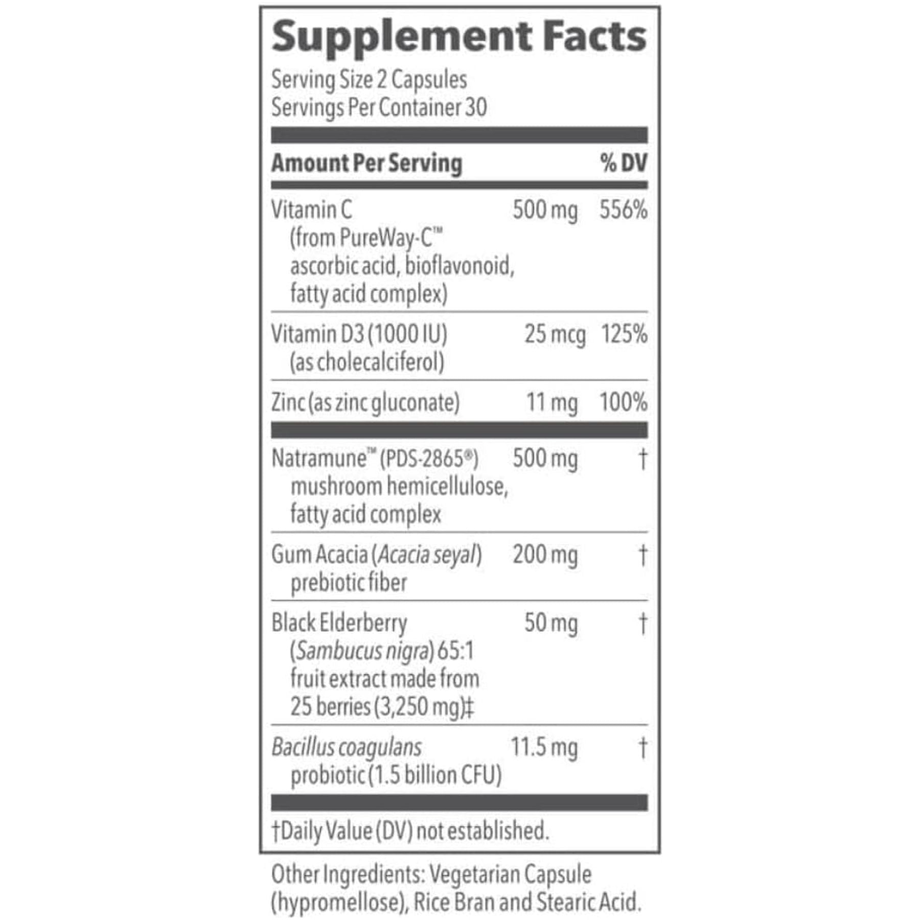 Lifeseasons Clinical Immunity - Immune System Booster - Pre + Probiotics - Increases Antibodies & Immune Cells 60 Capsules