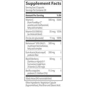 Lifeseasons Clinical Immunity - Immune System Booster - Pre + Probiotics - Increases Antibodies & Immune Cells 60 Capsules
