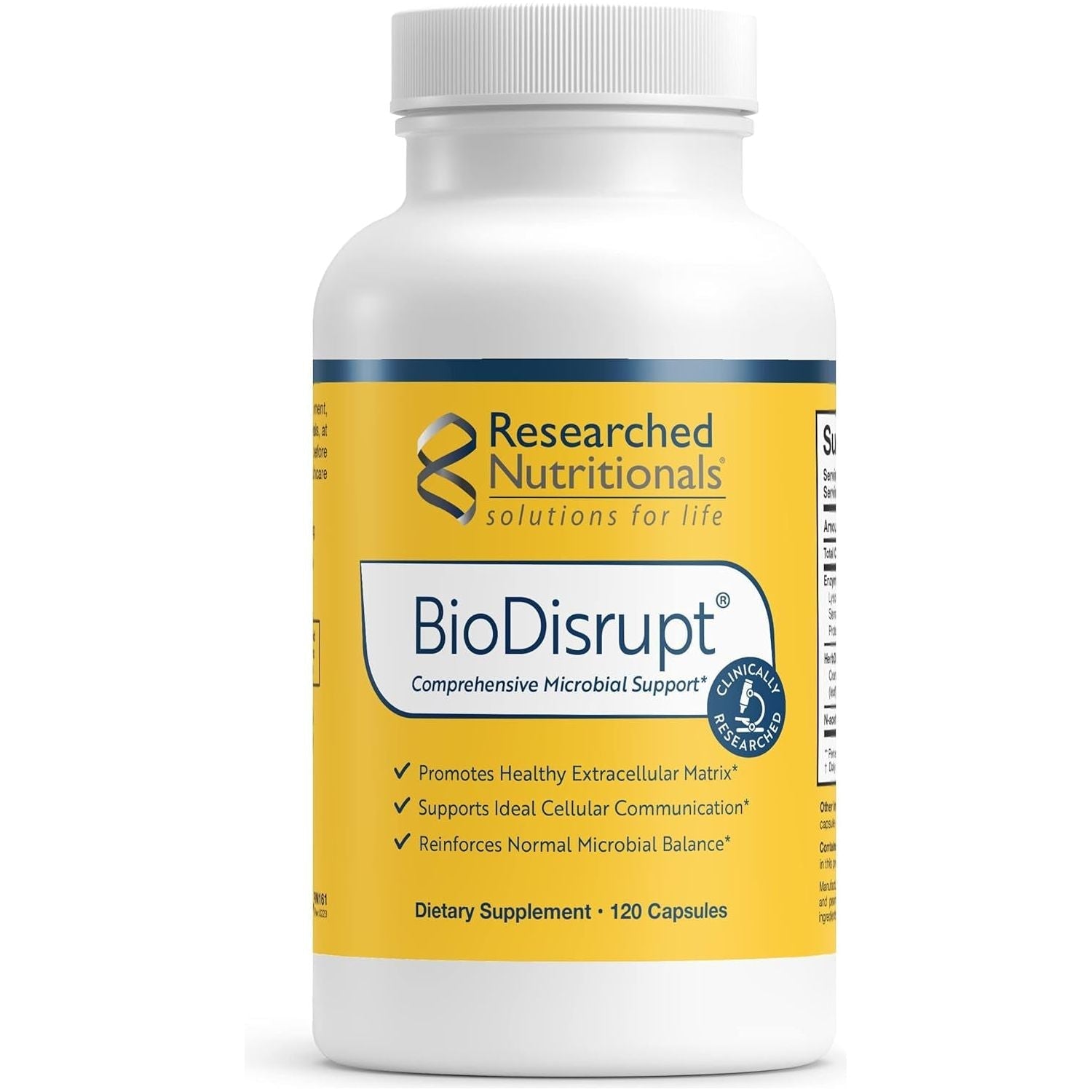Researched Nutritionals Biodisrupt - Disrupt Biofilm Matrices - Clinically Researched Formula (120 Capsules)