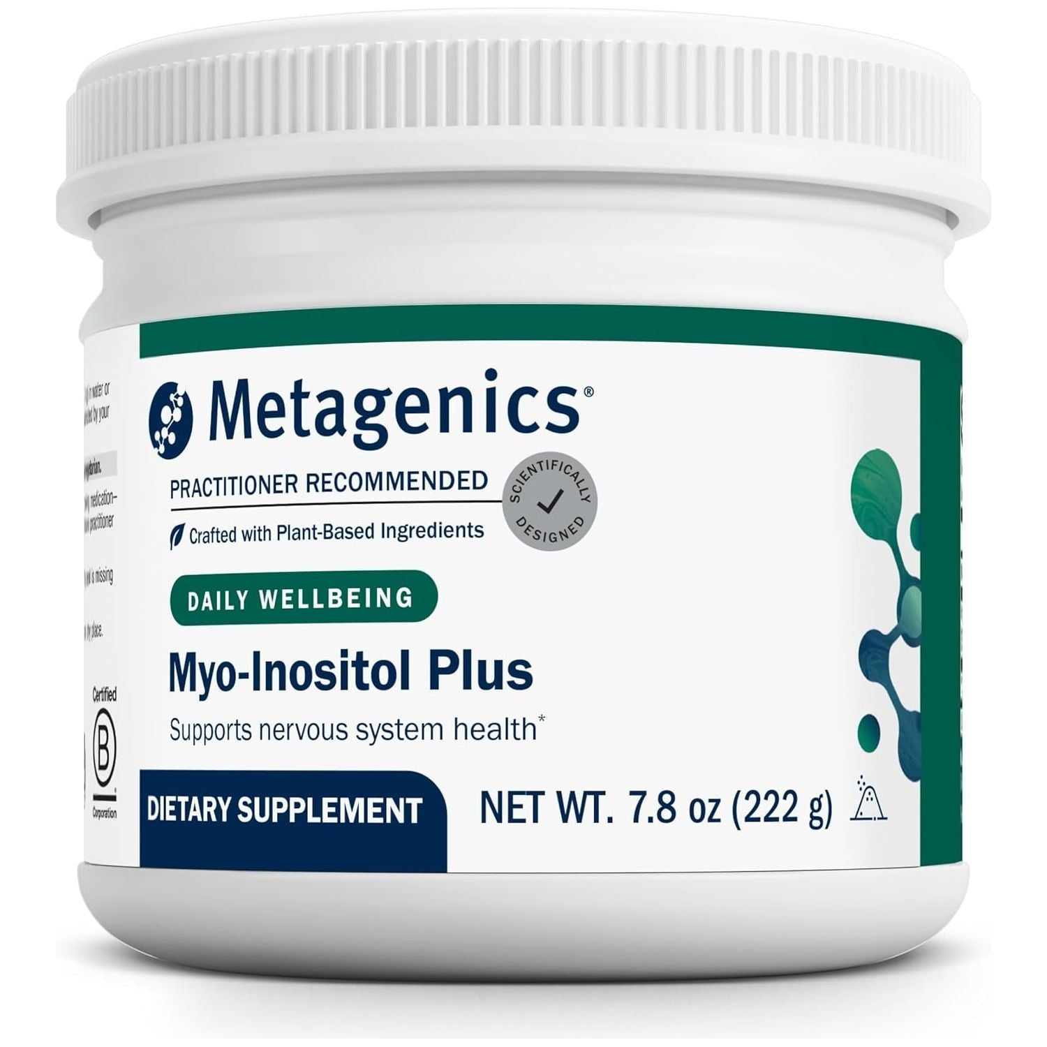 Metagenics Myo-Inositol plus - Magnesium Supplement for Neuro Health - 7.8 Oz - 30 Servings