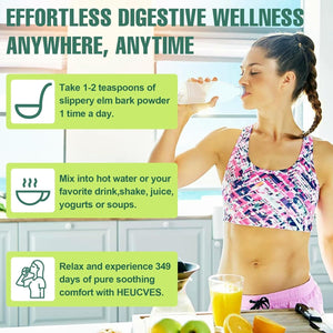 Slippery Elm - Natural Herbs Helps Soothe the Throat and Coughing & Digestive, Diarrhea - 1 Lbs (349 Servings)