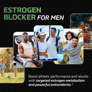 DIM 300Mg for Men, Estrogen Blocker & Aromatase Inhibitor with Diindolylmethane plus CDG & Sulforaphane 60 Count
