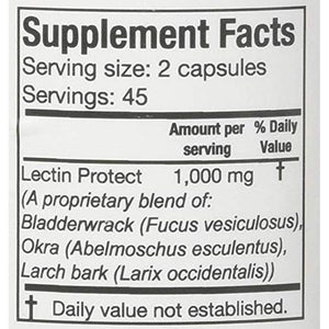 Supreme Nutrition Lectin Protect, 90 Pure Herbal Combination Vegetarian Capsules