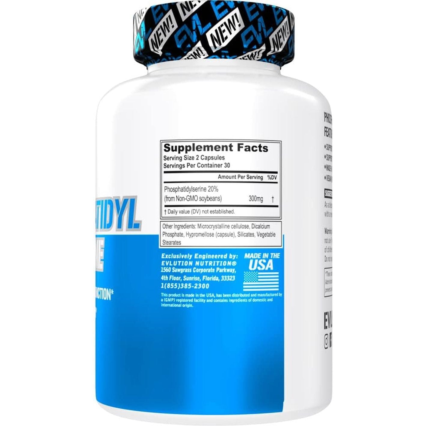 Evlution Phosphatidylserine Nootropics Brain Support Supplement - 300Mg - EVL