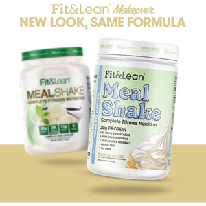 Fit & Lean Meal Shake, Fat Burning Meal Replacement, Protein, Fiber, Probiotics, Vanilla, 1Lb, 10 Servings - Suppviv