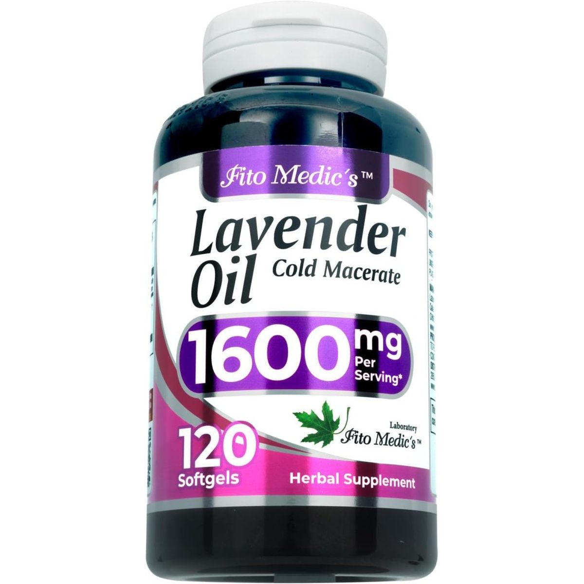FITO MEDIC'S Lab - Lavender Pills 120 Soft Gels | 1600 Mg - Suppviv