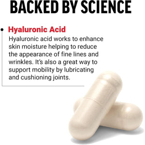 FORCE FACTOR Hyaluronic Acid Supplements, Hyaluronic Acid Capsules 60 Capsules - Suppviv