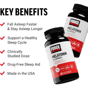 FORCE FACTOR Melatonin 5Mg (60 Vegetable Capsules) - Suppviv