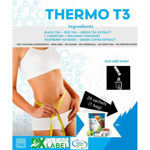 Fuxion Thermo T3 - Delicious Lemon Tea Flavor (Thermo TT3, 28 Sachets) - Suppviv