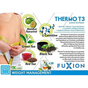 Fuxion Thermo T3 - Delicious Lemon Tea Flavor (Thermo TT3, 28 Sachets) - Suppviv