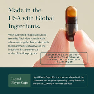 Gaia Herbs Adrenal Health Daily Support - Herbal Supplement (120 Capsules) - Suppviv