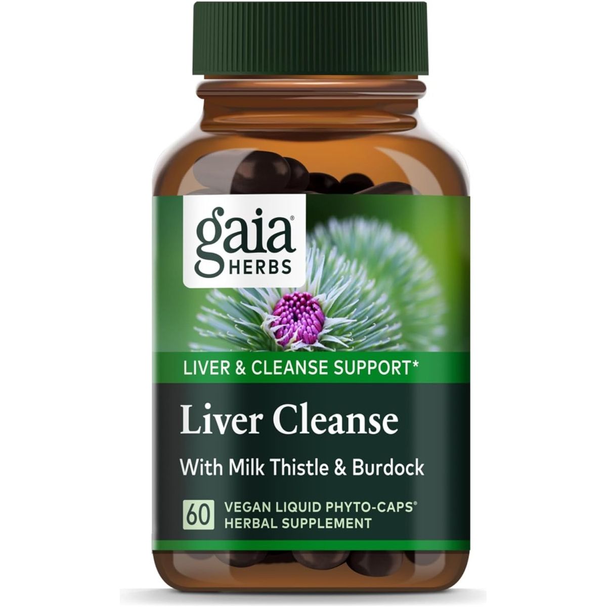 Gaia Herbs Liver Cleanse - Liver Health Support Herbal Supplement (30 Servings) - Suppviv