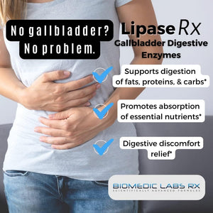 Gallbladder Formula Lipase & Protease and Amylase Digestive Enzymes 60ct 1 PACK - Suppviv