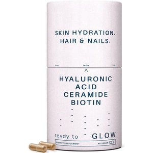 GLOW anti Aging Supplement | Nails & Skin Supplement, Hair Growth | Wrinkles & Skin Hydration | 60 Vegan Capsules Extra Strength - Suppviv