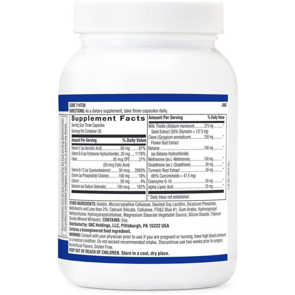 GNC Preventive Nutrition Liver Health Formula - 90 Capsules - Suppviv