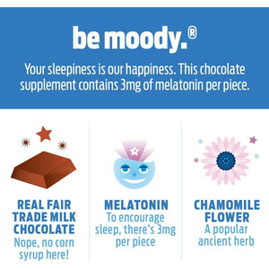 Good Day Chocolate Melatonin - Adult Natural Sleep Aid Supplement 80 Count - Suppviv