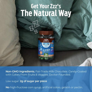 Good Day Chocolate Melatonin - Adult Natural Sleep Aid Supplement 80 Count - Suppviv